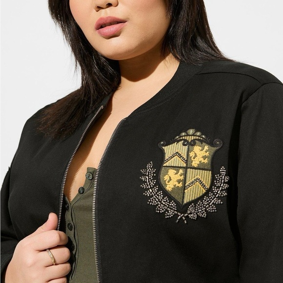 TORRID Stretch Twill Bomber Jacket - Picture 2 of 6